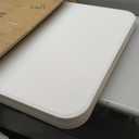 HAISIWLKJ Folding Table 6 FT Lightweight Camping Table Portable Plastic Rectangular Outdoor Dining Table Steel Legs Fold-in-Half with Carrying Handle for Indoor, Picnic, Party, Wedding, Events (White)