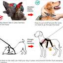HEELE Dog Harness, Escape Proof Dog Harness, Release on Neck, No Pull Reflective Adjustable Vest with Durable Handle, Dog Harness for Outdoor Training Walking, Dog Harness for Medium/Active Dogs, M