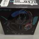 Gaming Headset for PC, Ps5, Switch, Mobile, Gaming Headphones for Nintendo with Noise Canceling Mic, Deep Bass Stereo Sound (Black Blue)