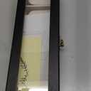 Watch Box, Watch Case for Men Women with Large Glass Lid, Wooden Watch Display Storage Box with 6 - Slots, Charcoal Black Mens Watch Box Organizer