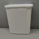 Knape & Vogt in-Cabinet 20 Quart Single Pull Out Trash Can, Minimum Cabinet Dimensions 17-1/2 in. H x 8-1/2 in. W x 20-1/2 in D, Steel, RS-PSW9-1-20-W, White