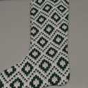 Green Diamond Pattern Stocking