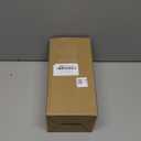 Resin Christmas Tree Figurines, 2Pcs Distressed White with Gold Table top Christmas Trees, Small Christmas Tree Figurine Set, Decorative Xmas Trees for Rustic Christmas Decor