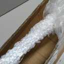 Boshen 2Panels Crystal Beaded Curtain 3FTx6.5FT Door Beads 36 Strands Clear Acrylic Beads Hanging Room Divider Crystal Iridescent Diamond Cut Curtain Doorway Curtain for Party Decor, 35.4"W x 78"L