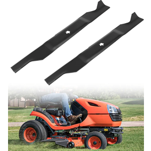 ELITEWILL 405380 2pcs Lawn Mower Blades Mulching Blade Fit for Most 46 Inch Craftsman Husqvarna Poulan Lawn Mower Parts Replaces OEM#: 405380,532405380,PP21011,Black