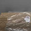 REFETONE Indoor Doormat, Front Back Door Mat 32"x40" Absorbent Rubber Backing Non Slip Door Mats, Low-Profile Resist Dirt Entrance Rugs, Machine Washable Door Rug Inside Floor Mat for Entryway, Beige