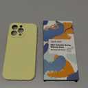 LOVE 3000 Designed for iPhone 15 Pro Max Case, Premium Silicone with [Soft Anti-Scratch Microfiber Lining] Shockproof Protective Phone Case for Men Women Girls 6.7", Creamy Yellow