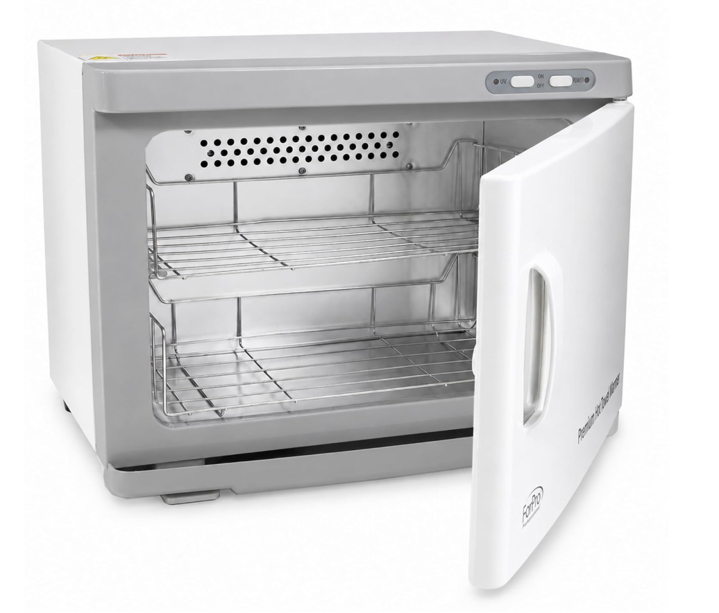 ForPro Professional Collection Premium Hot Towel Warmer, 23L Extra Large Capacity, Two Stainless Steel Racks, White