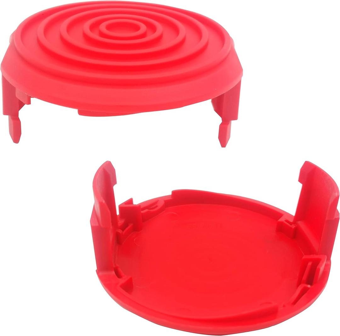 Weed Eater Spool Cap Cover for Hyper Touch HT19-401-003-03,HT18-401-002-01,HT10-401-002-01,HT18-401-004-01,Hyper Touch Electric String Trimmer Replacement Parts,Red,2 Pack