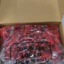 60 Pcs Silver 6 Styles Christmas Artificial Poinsettia Flowers with Glitter Berries Stems Tree Picks for Christmas Tree Ornaments DIY Xmas Wreath Crafts Holiday (Red)