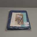 Blue Forest Placemats Set of 6, Dual-Layered Thickened Faux Linen Cloth Place Mats Heat Resistant Machine Washable Wrinkle Free Table Mats Indoor/Outdoor (Navy Blue)