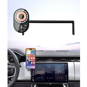 Wireless Charging Car Phone Holder for Land Rover Range Rover 2023-2026 / Range Rover Sport 2023-2026, 13.1" Screen Fixed Clip, 360 Rotation Car Phone Mount Compatible with MagSafe