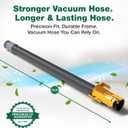 Crucial Vacuum Hose Compatible With Dyson DC07 All Floors Hose Silver/Yellow No. 904125-51