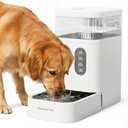 Gardner Pet 2.2 Gallon Automatic Dog Water Bowl Dispenser 8.5L Gravity Water Feeder with Stainless Steel Bowl & Maifan Stone Filter, BPA-Free for for Cats and Dogs (White, 2.2 Gallon)