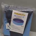 Dog Pool for Large Dogs, Kiddie Pool Hard Plastic, Dog Bathtub Portable, Foldable Pool for Dogs Slip-Resistant (Blue, M-40"x12")