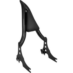 HDBUBALUS Motorcycle Sissy Bar Detachable Rear Passenger Backrest Pad Fit for Harley Sportster XL 883 1200 2004-2022 (Black)