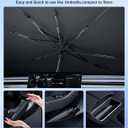 Car Windshield Sun Shade - Foldable Sedan SUV Windshield Sunshade Umbrella, [2025 Upgrade Titanium Silver Coating], Front Window Heat Insulation Protection for Car Windshield (Small(53"L x 29"W))