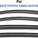 Window Visors Rain Guards for 2012-2018 Toyota Yaris Hatchback, Out-Channel Window Vent Wind Deflectors Visors Shades for 12-18 Toyota Yaris