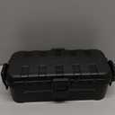 Flemoon Medium Outdoor Electrical Box (11.5x5.2x4 inch), IP54 Waterproof Extension Cord Cover w/6 Cable Entry Ports, Weatherproof Connection Box for Power Strip, Timer, Plug, Holiday Lights, Black