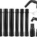 Zipcase Gutter Cleaning Kit - 9.25 ft Safe, with 360 Adjustable Nozzle, Ground-Level Leaf Blower Gutter Attachment Compatible with EGO 530CFM / 580CFM / 575CFM / 650CFM/ 615CFM/LBX6000 Leaf Blowers