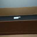 SONGMICS Storage Ottoman, Storage Bench, Tufted Entryway Bedroom Bench, 17.7 x 46.5 x 17.7 Inches, Hinges Easy Lid Operation, Wooden Legs, Synthetic Leather, Loads 330 lb, Coffee Brown ULOM071K01