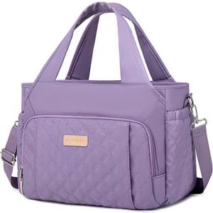 Artelaris Insulated Lunch Bag for Women,Leak-Proof Cooler Lunch Box, Cooling Tote for Adult,with 7 Pockets,Adjustable Strap(15 Liters) (Purple)