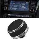 Upgrade Radio Knob Button Volume Stereo Tuner Power,Replacement Radio Knob Button Cover Cap Protective Cover for Nissan for Qashqai for Juke, for the Connect 2 System Only