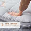 Jamdok 4Inch Cot Mattress Topper,Twin Gel Infused Memory Foam,Machine Washable Thickened Pillow Top Cover,Roll Up Floors Mat,Portable Folding Sleep Pad(75 x 38)
