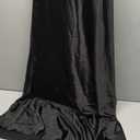 Summer Satin Spaghetti Strap Cowl Neck Backless Midi Dresses for Women Elegant Tie Low Back Ruched Cocktail Dress (X-Small, Black)