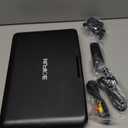 17.5" Portable DVD Player with 15.6" Large HD Screen, 6 Hours Rechargeable Battery, Support USB/SD Card/Sync TV and Multiple Disc Formats, High Volume Speaker, Black