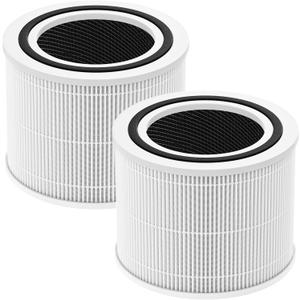 2 Pack Core 300 Replacement Filter for LEVOIT Core 300 Core 300-P Core 300S-P Air Purifier, Core 300-RF (White)