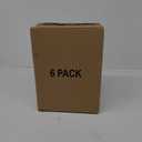 6 Pack Folding Closet Organizers Storage Box, Stackable Storage Bins, Plastic, Clear/Black
