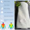 Grounding Sheets Queen 60 * 80 inch, Conductivity Grounding Sheets with Grounding Cord, Grounding Sheets for Earth with Silver Fiber & Cotton, White