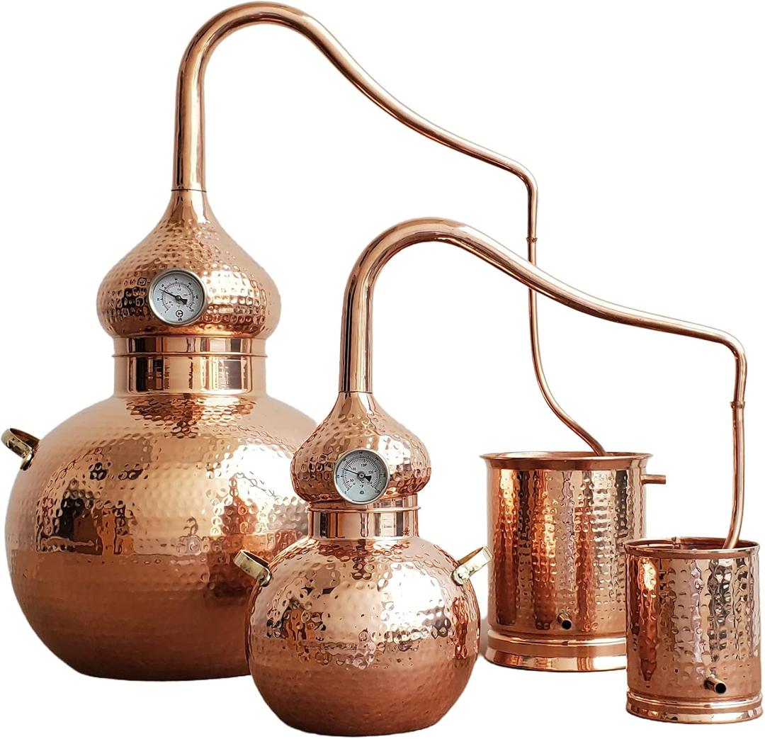 5 litres Pure Copper Alembic Still for Whiskey, Moonshine, Essential Oils by Copperholic