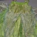 Light Up Girls Halloween Costume Toddler Fairy Dress & Wings Green Fairy Girls Costume Princess Ball Gown Kids (Size 140)