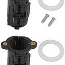 Fdit Faucet Anti Loose Nut Fastener, Quick Release Assembly Nut Fixed Base Basin Tap Accessory for 32mm Outer Diameter Threaded Pipe with Strong Tenacity Maintenance Parts, Pack of 2