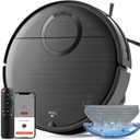 Robot Vacuum, 2 in 1 Robot Vacuum and Mop Combo for Pet Owners: Strong Suction, Anti-Tangle Brushless Inlet, Picks Up Dog & Cat Hair, Wet Mopping Removes Paw Prints, Auto-Recharge with Schedule (Black)