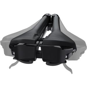 Width Continuously Adjustable Bike Seat - Comfortable & Prostate Friendly Bicycle Saddle for Mountain Bikes, Road Bikes, City Bikes & Exercise Bikes