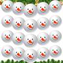 Kasyat 20 Pcs Snowman Stress Ball Snowmen Stress Relief Christmas Party Favors for Bag Filler Stocking Stuffers Gifts Suitable for Ages 3+(Classic,2.48 Inch)