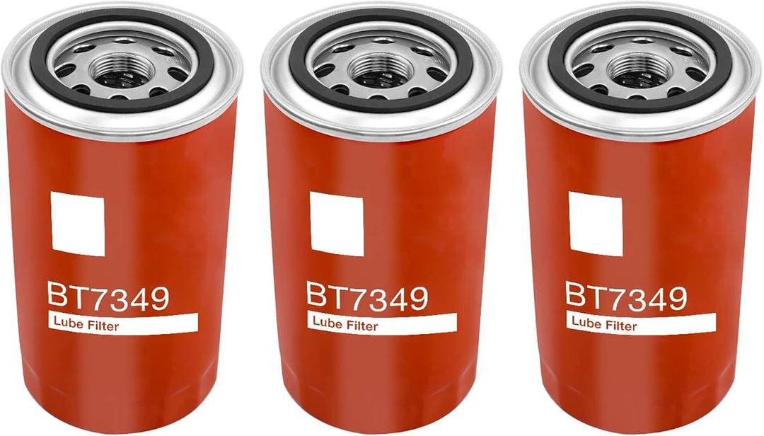 BT7349 5.9L 6.7L Cummins Oil Filters Fit for Dodge Ram 2500 3500 4500 5500 Trucks 8.3L Diesel Engines, Replaces 5083285AA, P550722 (3 Pack)