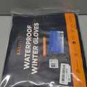 Balhvit -10℉ Waterproof Winter Gloves for Men & Women, 5-Layer Ski & Snow Gloves for Cold Weather, Breathable Warm Gloves with Touch Screen Fingers (L, Black)