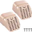3"x4" 2 Pack Type-A Gutter Downspout Extensions Gutter Downspouts Downspout Diverter Outlet Filter and Leaf Guard for Bottom of Downspouts Extender Adapter for 3 inch x 4 inch downspout Limestone