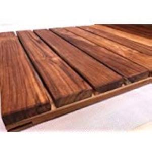 Teak Heavy Duty Shower Mat, 31"x 20"