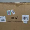 OCG Pull Out Cabinet Organizer (21" W x 21" D), Pull out Shelves 1 Tier, Cabinet Slide Out Shelves for Base Cabinet Organization in Kitchen Bathroom Pantry, Bottom Mount, Chrome Finish