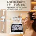 5-in-1 Hair & Scalp Care System - with Magnifying Lens, Massage Brush, Vibrating Comb, Relaxation Head & Refreshing Spray - Personal Grooming Device for Home Salon Use