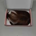 SEIKEA Hair Toppers for Women Real Human Hair, 10" Clip in Bangs Hand-tied Base 1.4 * 2.2inch Natural Realistic with Thinning Hair with Wispy Bangs Medium Brown