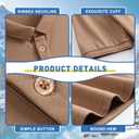 Men's Stripe Short Sleeve T-Shirt Mens Classic Casual Stripe Loose Shirts (L)