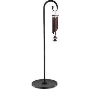 TAGEPUJIE 3463" Adjustable Shepherd Hook Stand with Round Base Stand for Bird Feeders, Lanterns, Wind Chimes, Indoor and Outdoor Use on Patio, Yard or Porch
