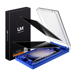 UniqueMe [2 Pack] for Samsung Galaxy S23 Ultra Privacy Screen Protector, [Dust-Free Kit] Auto-Positioning Bubble Free Easy installation 3D Curved Full Coverage [Not Glass][Support Fingerprint Unlock]-Black500+ bought in past month