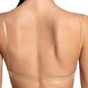 Capezio Women's Seamless Clear Back Bra With Transition Straps (L)